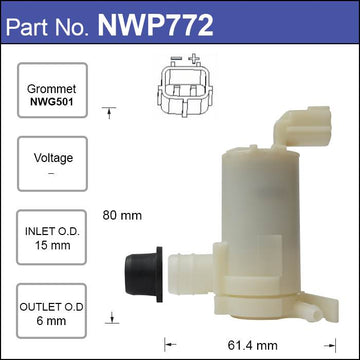 Nice Windscreen Washer Pump - NWP772