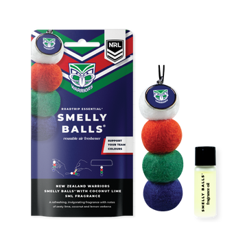 Smelly Balls New Zealand Warriors Inspired Reusable Air Freshener Starter Set - NRL445AO