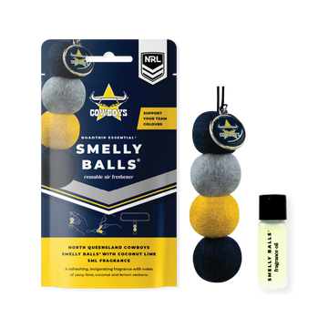 Smelly Balls North Queensland Cowboys Inspired Reusable Air Freshener Starter Set - NRL445AC