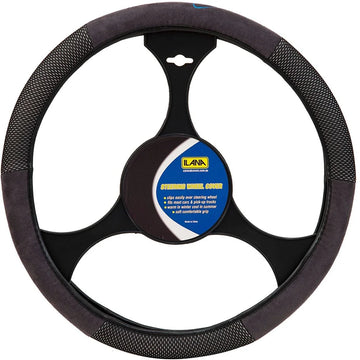 Ilana Steering Wheel Cover Nova Charcoal - NOVSWCCHA (Pickup Only)