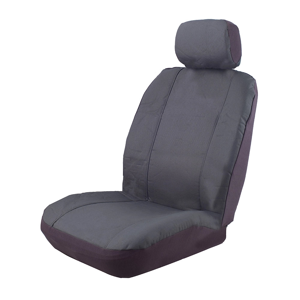 Ilana Outback Canvas Seat Covers - Universal Size 30 (Charcoal) - OUT30DSCHA (Bulky Item - Freight Applies)