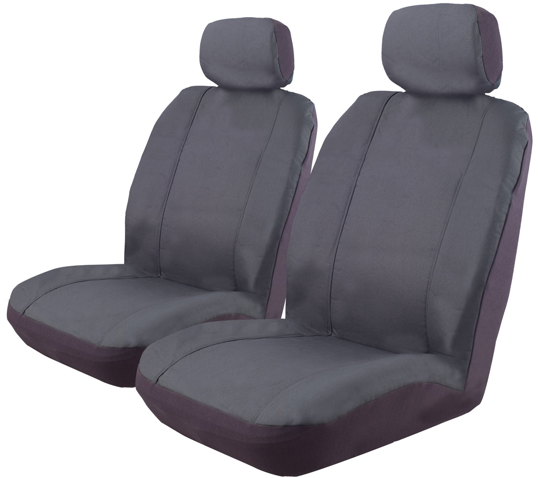 Ilana Car Seat Covers Outback Canvas Size 30 Universal Deploy Safe Charcoal - OUT30DSCHA