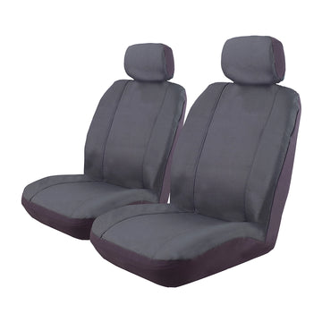 Ilana Outback Canvas Seat Covers - Universal Size 30 (Charcoal) - OUT30DSCHA (Bulky Item - Freight Applies)