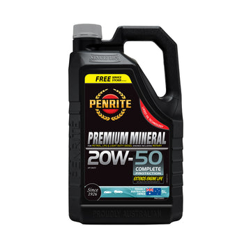 Penrite Premium Mineral Engine Oil 20W-50 5L - PMO20005 (Pickup Only)