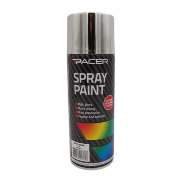 Pacer Spray Paint - Bright Chrome 250gm - PSP50