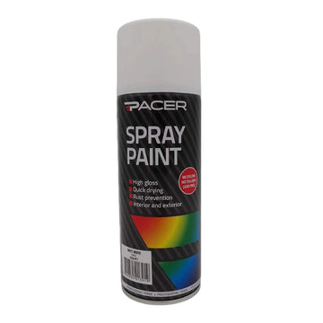 Pacer Spray Paint - Matt White 250gm - PSP52