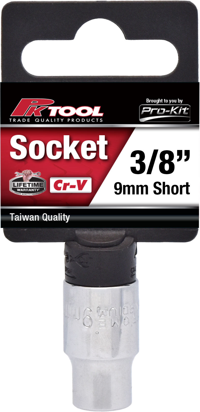 PKTool 3/8 inch Dr 9mm Socket Short - PT10409 (Pickup Only)