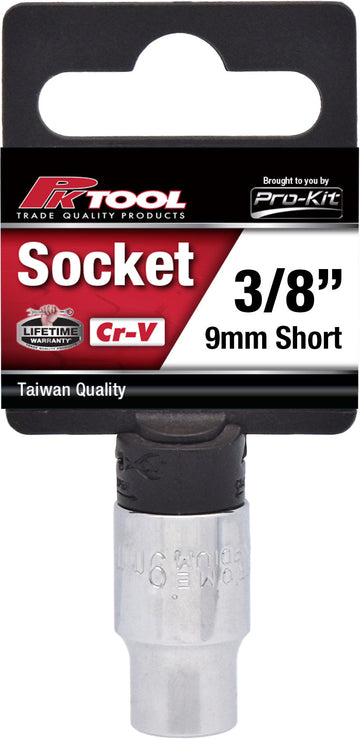 PKTool 3/8 inch Dr 9mm Socket Short - PT10409 (Pickup Only)