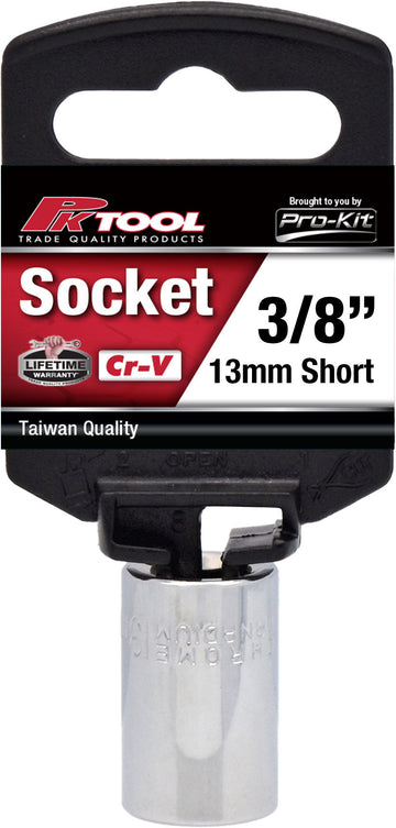 PKTool 3/8 inch Dr 13mm Socket Short - PT10413 (Pickup Only)