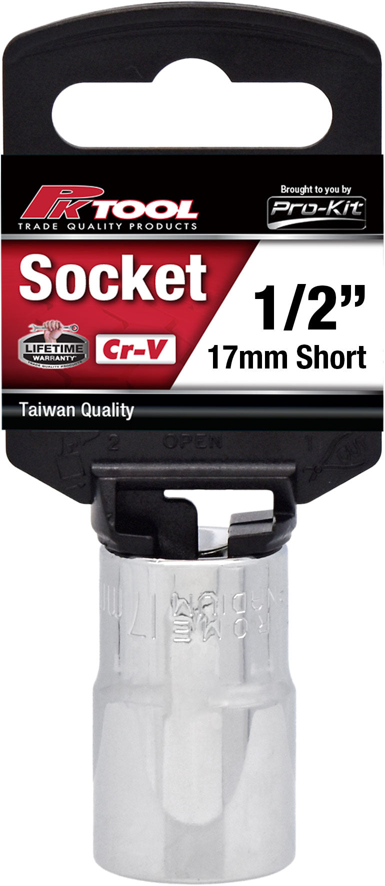 PKTool 1/2 inch Dr 17mm Short Socket - PT10617 (Pickup Only)