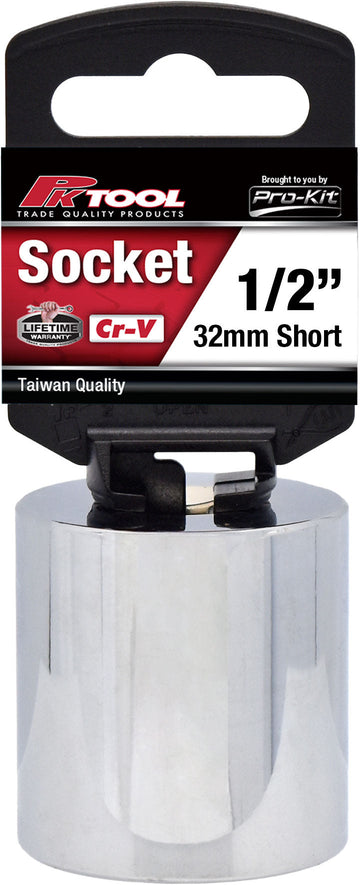 PKTool 1/2 inch Dr 32mm Short Socket - PT10632 (Pickup Only)