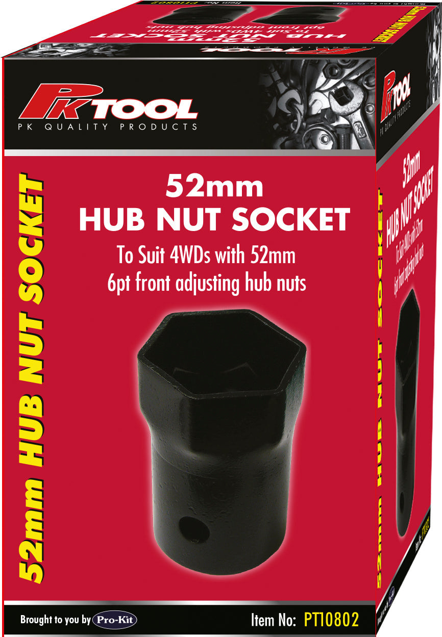 PKTool 52mm Hub Nut Socket - PT10802 (Pickup Only)