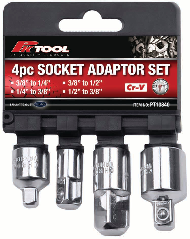 PKTool 4pc Socket Adaptor Set - PT10840 (Pickup Only)