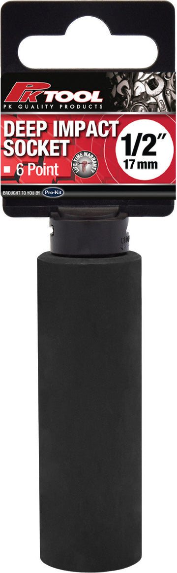 PKTool 17mm 1/2 inch Dr Deep Impact Socket - PT11317 (Pickup Only)