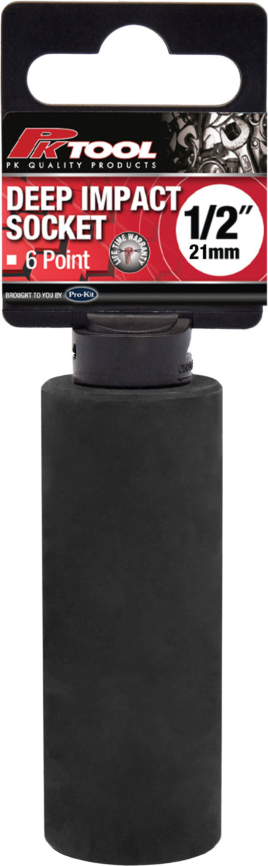 PKTool 21mm 1/2 inch Dr Deep Impact Socket - PT11321 (Pickup Only)