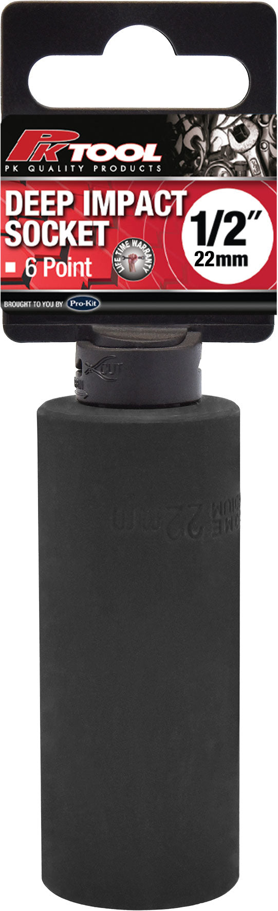 PKTool 22mm 1/2 inch Dr Deep Impact Socket - PT11322 (Pickup Only)