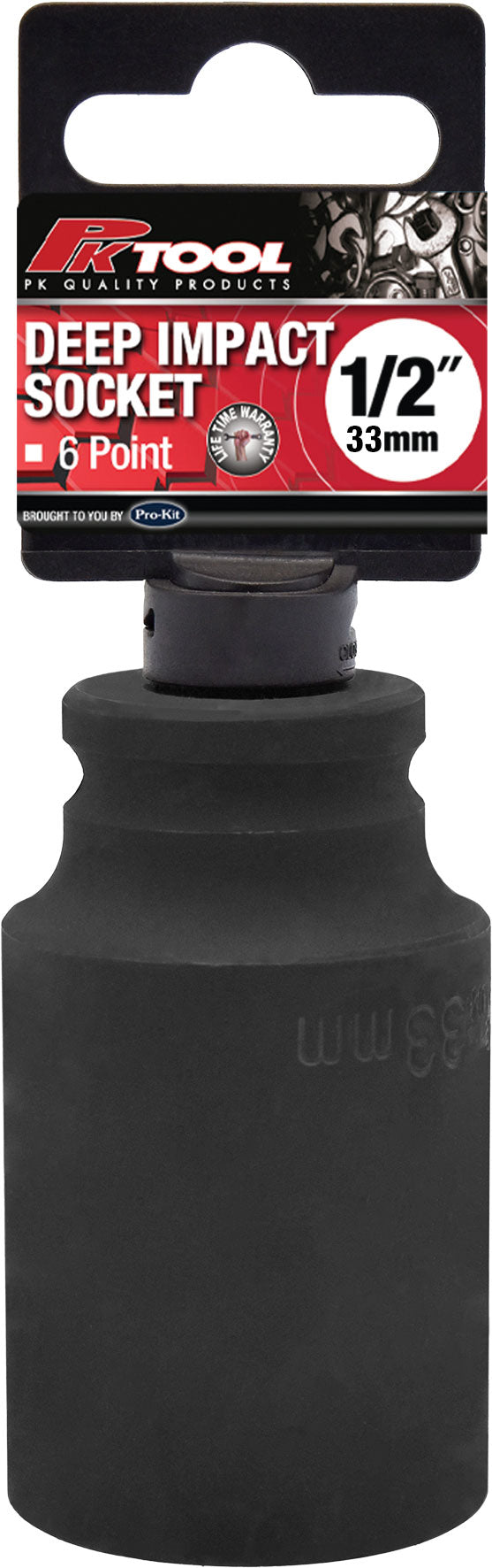 PKTool 33mm 1/2 inch Dr Deep Impact Socket - PT11333 (Pickup Only)