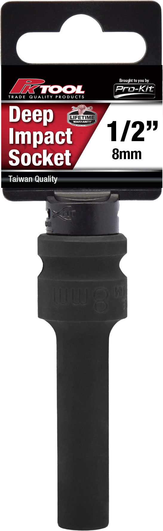 PKTool 8mm 12PT 1/2 inch Dr Deep Impact Socket - PT11352 (Pickup Only)