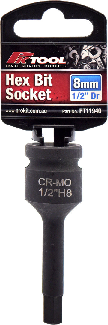 PKTool 7mm 1/2 inch Dr Impact Hex Bit Socket - PT11940 (Pickup Only)