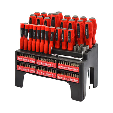 PKTool 100pc Screwdriver Set with Storage Rack - PT30210