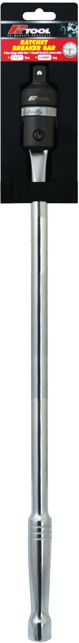 PKTool 1/2 inch Dr 610mm  (24 inch) Breaker Bar Flexible Ratchet Breaker Bar - PT53307 (Pickup Only)