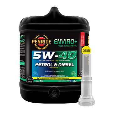 Penrite Enviro+ Full Synthetic Engine Oil 5W-40 20L EPLUS5W40020 (Pickup Only)