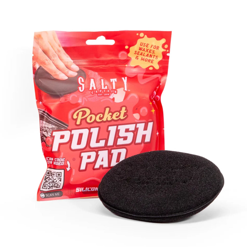 Salty Captain Pocket Polish Pad - Wax-On Applicator - ACCWOAP
