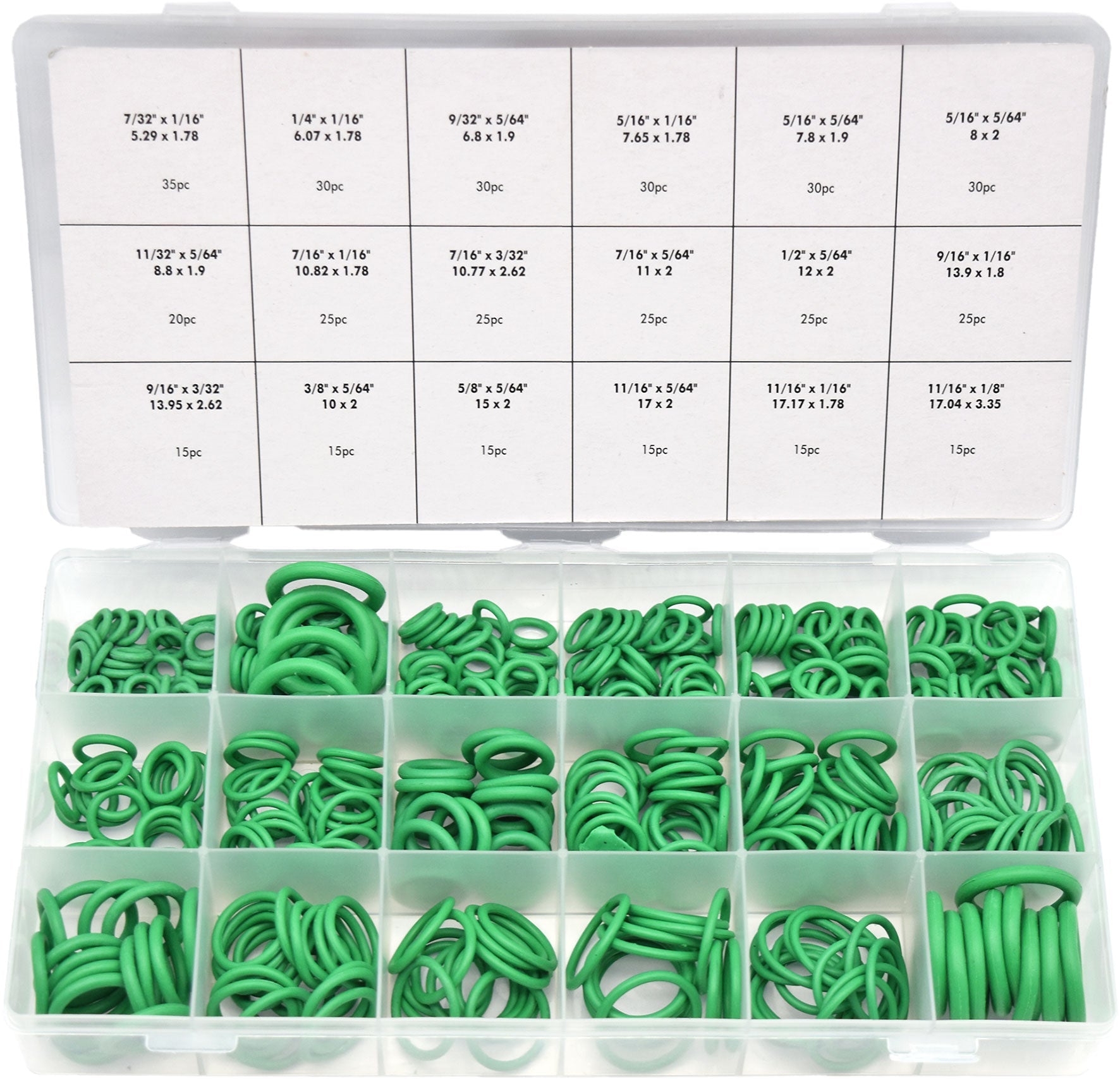 PKTool 420pc HNBR Green Air Condition O-Ring Assortment - RG2896 (Pickup Only)