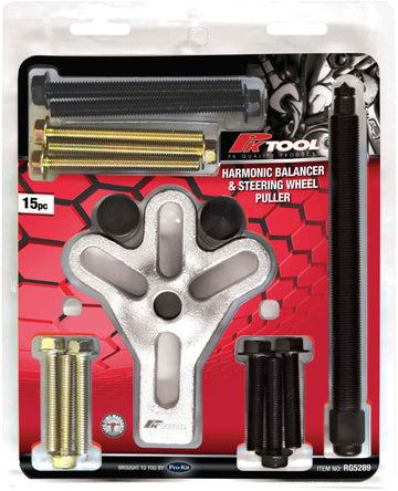 PKTool 15pc Harmonic Balancer and Steering Wheel Puller - RG5289 (Pickup Only)