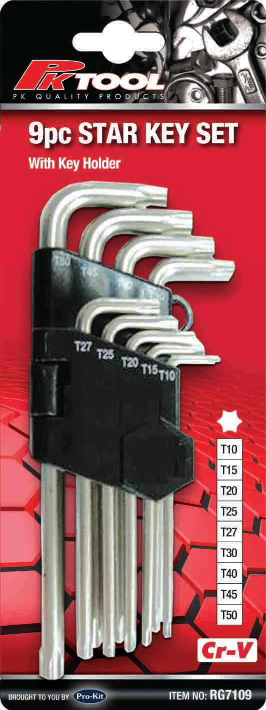 PKTool Star Key Set - 9Pc - RG7109 (Pickup Only)
