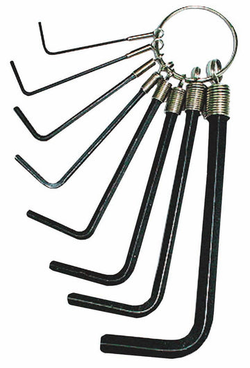 PKTool Hex Key Set On Ring - 8Pc Metric - RG7118 (Pickup Only)