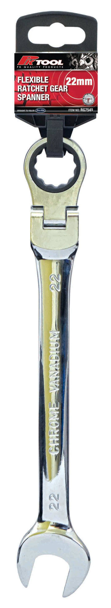 PKTool Spanner - 22mm Flexible Gear Open End Spanner - RG7549 (Pickup Only)