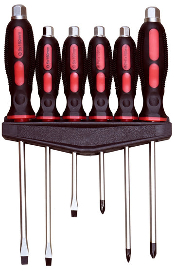 PKTool Heavy Duty 6pc screwdriver Set with Go-Through Hex Head Shaft - RG7609 (Pickup Only)