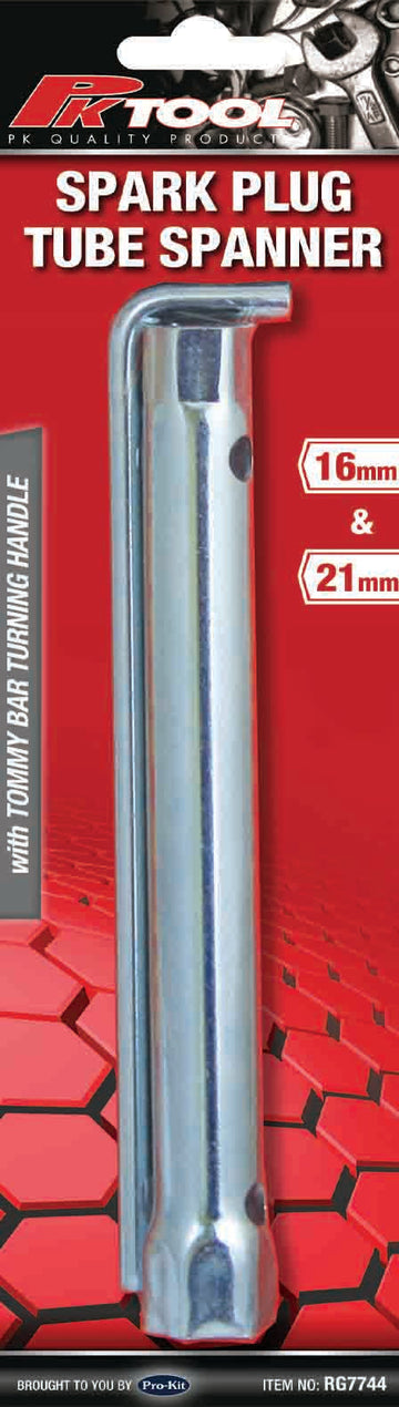 PKTool Spanner - Tube Type Spark Plug 16 and 21mm - RG7744 (Pickup Only)