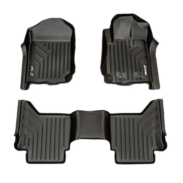 Maxliner Ford Ranger 2016-2021 MaxPro Floor Mats (Row 1 & 2) - RANGER R12 (Pickup Only)