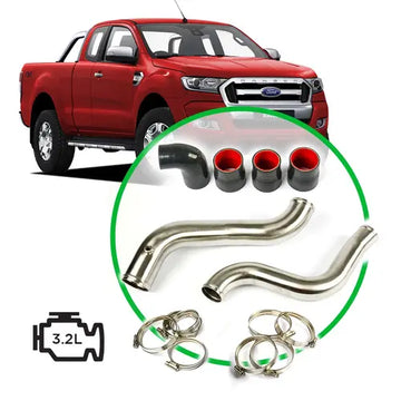 SAAS Ford Ranger/Mazda BT50 3.2L Intercooler Stainless Pipe Full Kit 2011 - 2022 - SAH2101SS-KIT