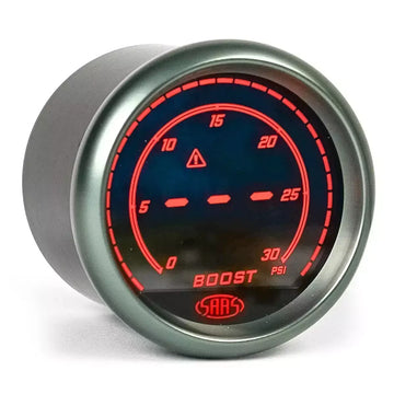 SAAS Boost Gauge Diesel 0-30psi 52mm Muscle Digital Series 12V - SG41213