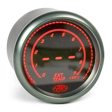 SAAS Exhaust Temp Gauge EGT Pyro 0°-900° 52mm Muscle Digital Series 12V - SG41240