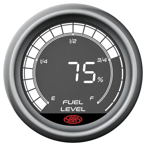 SAAS Fuel Level Gauge 52mm Muscle Digital Series 12V - SG41290