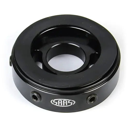 SAAS Oil Filter Sandwich Plate Billet Black 4X4 - SGAP3