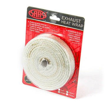 SAAS Exhaust Wrap Fibreglass 25mm (1 inch) x 10m- SHWF2510