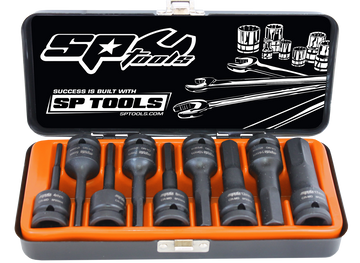 SP Tools 1/2 inch Dr Inhex Impact Socket Set - SAE - 9pc - SP20375