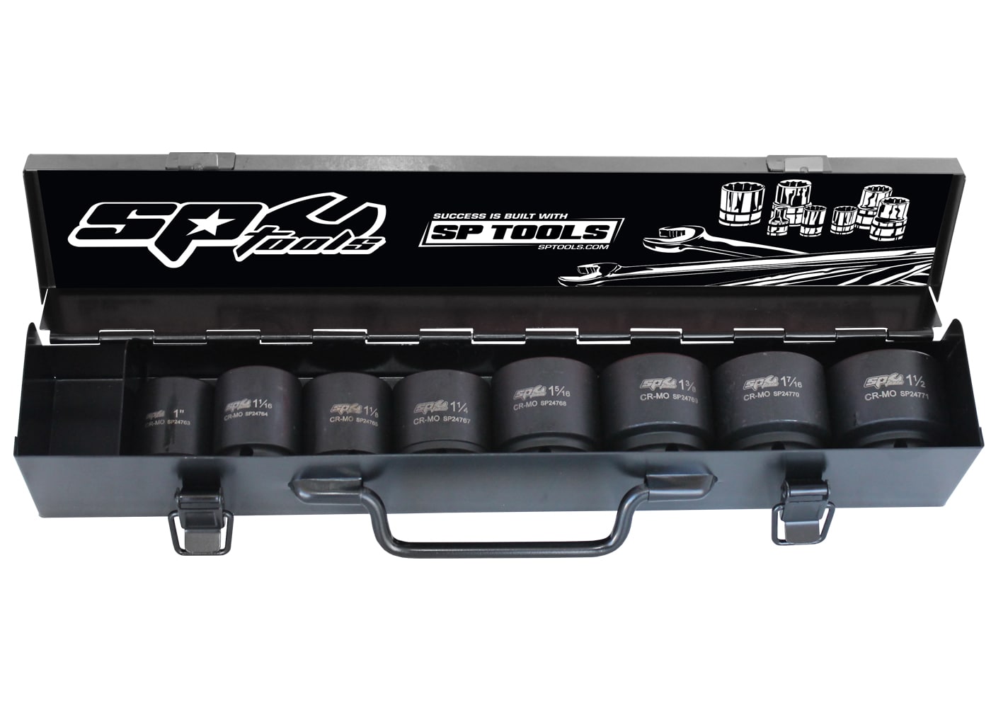 Sp Tools Socket SP Tools 3/4 inch Dr Impact Socket Set - 6pt SAE - 8pc - SP20415 | Auto One