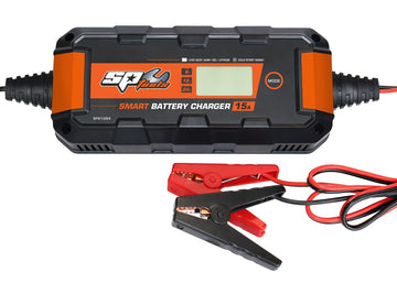 SP Tools Smart Battery Charger - 8 Stage Multi Volt - 6, 12v & 24v - 15A - SP61084 (click & collect only)