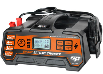 SP Tools Smart Battery Charger - 8 Stage Multi Volt - 6, 12 & 24v - 26A - SP61086 (click & collect only)