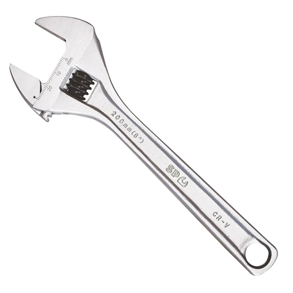 SP Tools Adjustable Wrench - Wide Jaw Premium - Chrome Individual, Sizes: 250mm - SP18067