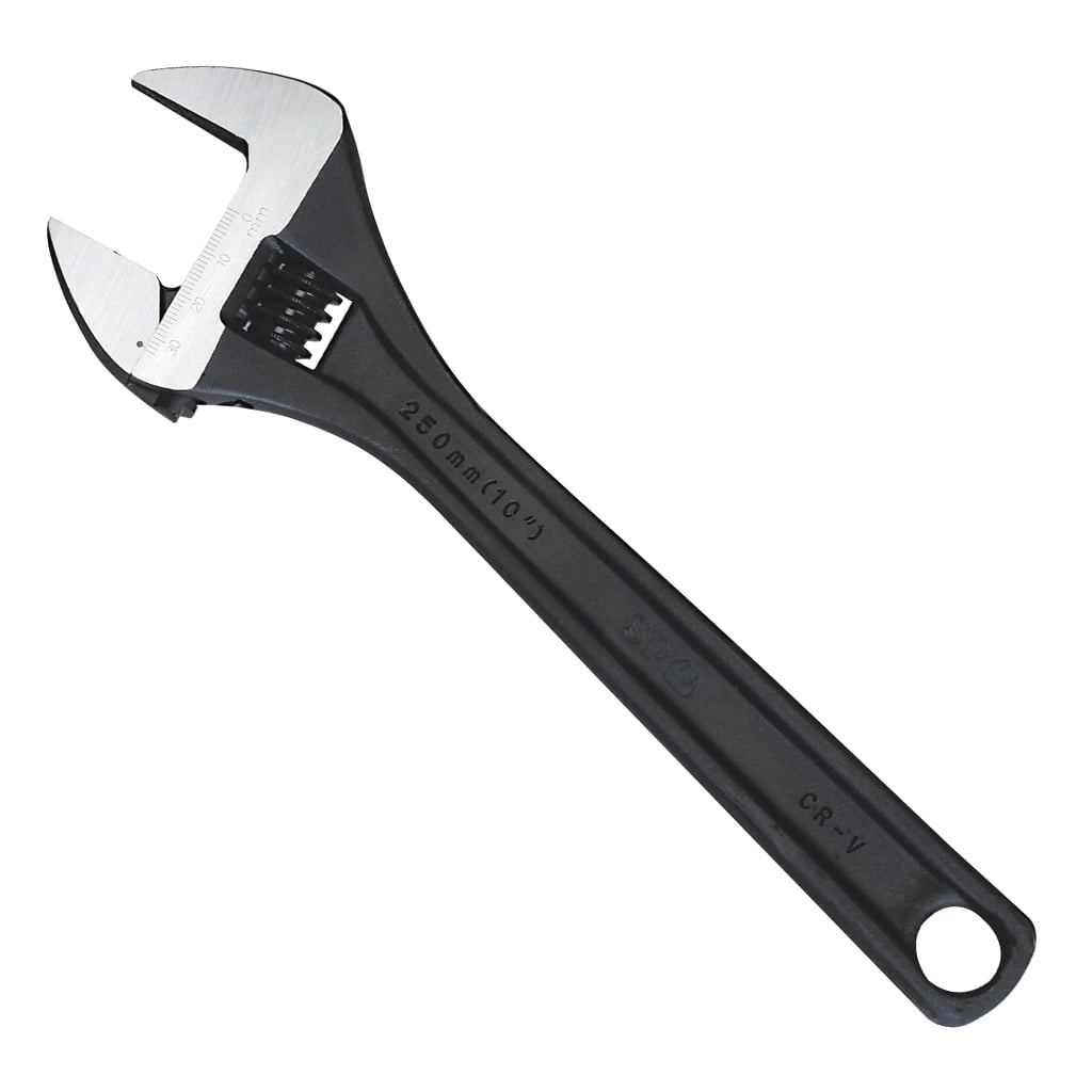 SP Tools Adjustable Wrench - Wide Jaw Premium - Black Individual, Sizes: 300mm - SP18073