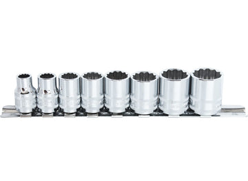 SP Tools 3/8 inch Dr Socket Rail Set - 12pt SAE - 8pc - SP20231
