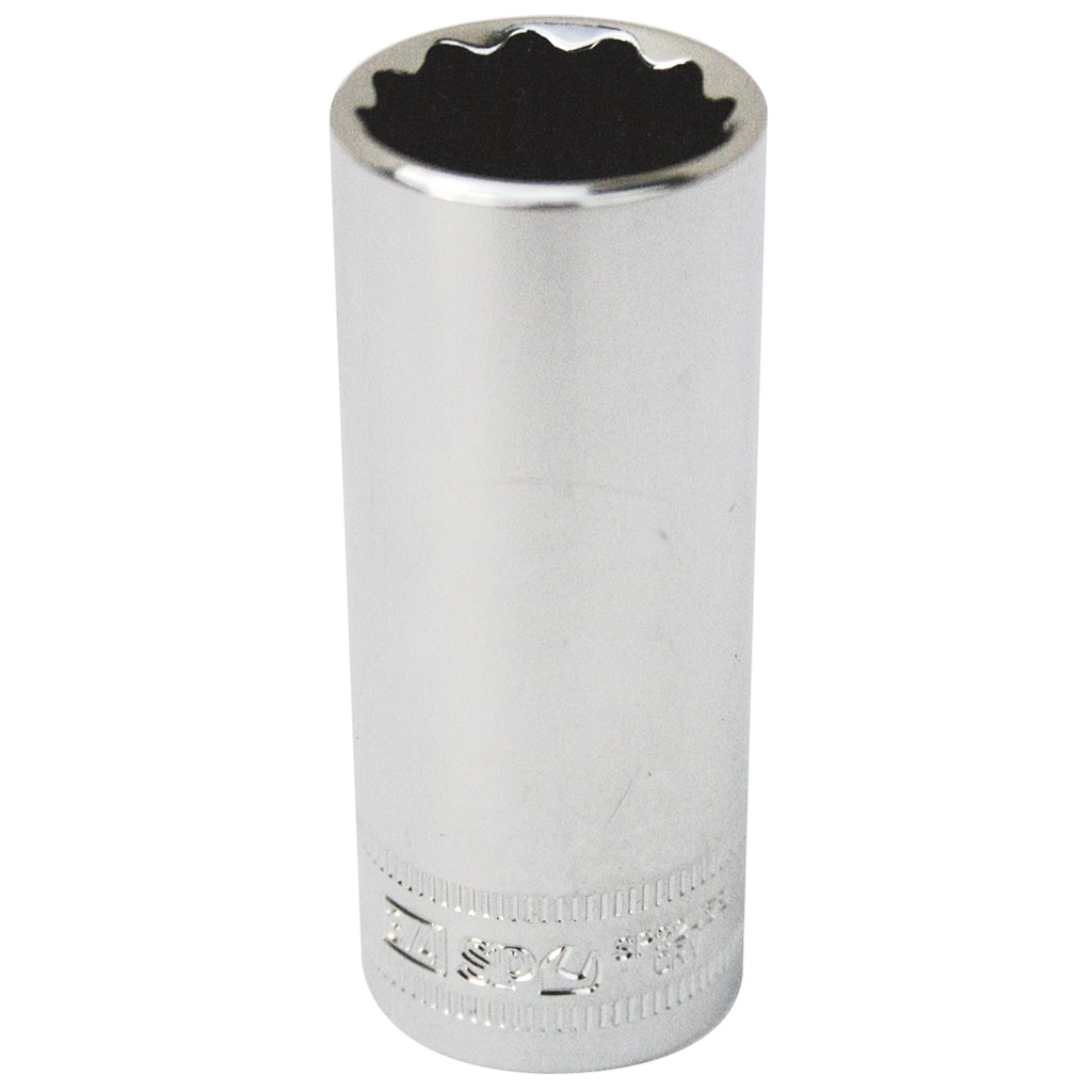 SP Tools 1/2 inch Dr Deep Sockets - 12pt Metric - Individual, Size: 22mm - SP23422