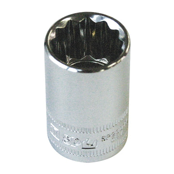 SP Tools 1/2 inch Dr Sockets - 12pt Metric - Individual, Size: 27mm - SP23027